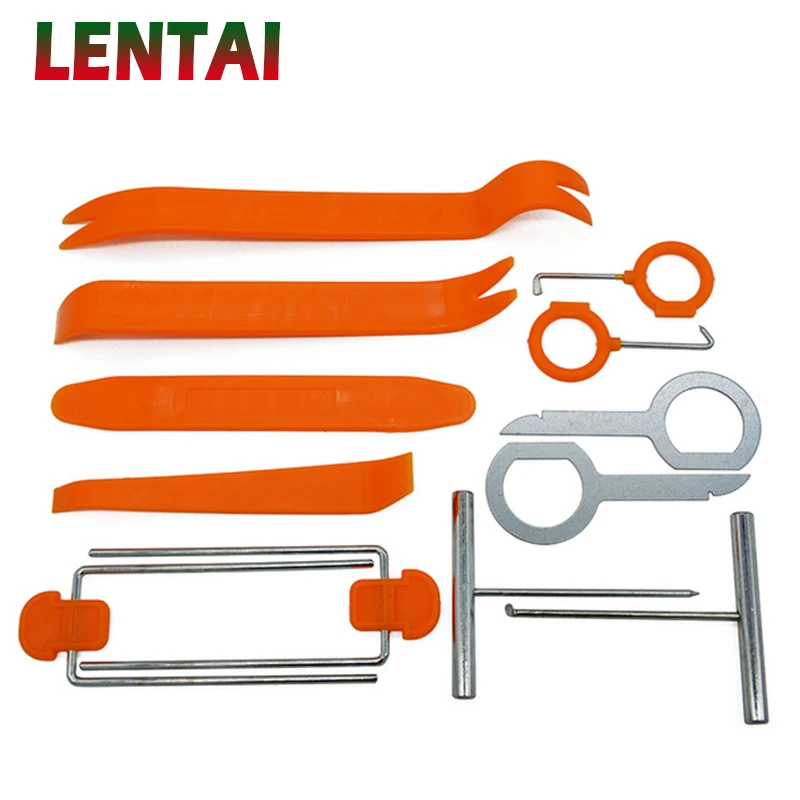 

OVERE 12Pcs Auto Car Panel Pry Tool Audio disassembly tool For Citroen C4 C5 Hyundai Solaris I30 VW Polo T5 Ford Fiesta Fusion