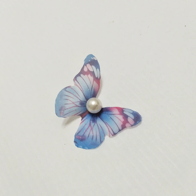 20PC Mini Chiffon Tulle Butterfly Decorative Accessories Adult Making Diy Earring Necklace Arts Crafts Garment Sewing Material