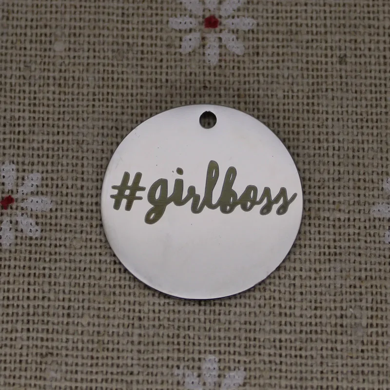 Феминистская девушка забавная женщина Босс подарки # Girlboss из нержавеющей стали