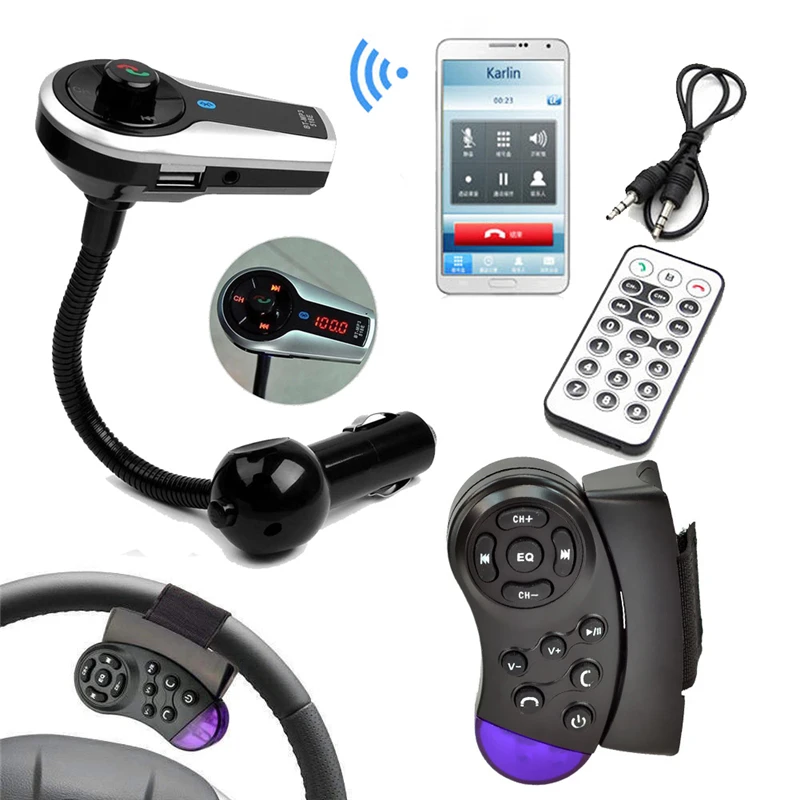 Fm передатчик Bluetooth Handsfree Car Kit ЖК дисплей mp3 аудио плеер Радио адаптер для iphone