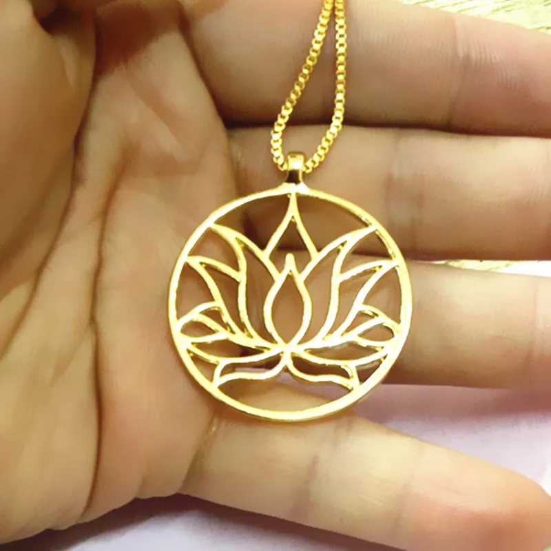 Перевозка груза падения Подвеска ввиде цветка лотоса с серебряным покрытием 60 см