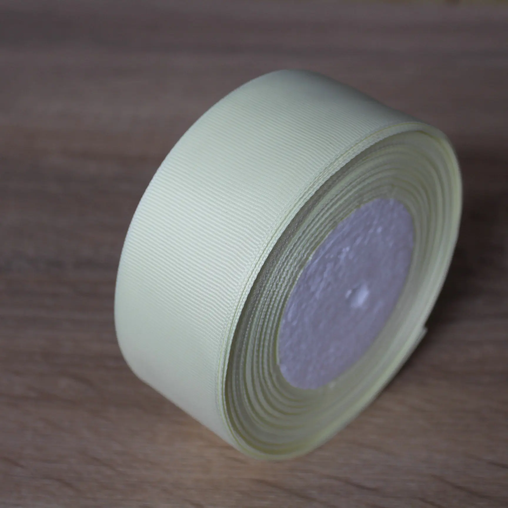 Светло-желтый 40 мм 4 см Grosgrain ленты 22 м/рулон Рождество Хэллоуин свадебные украшения ленты лук Ремесло поставки DIY Скрапбукинг - Цвет: Светло-желтый