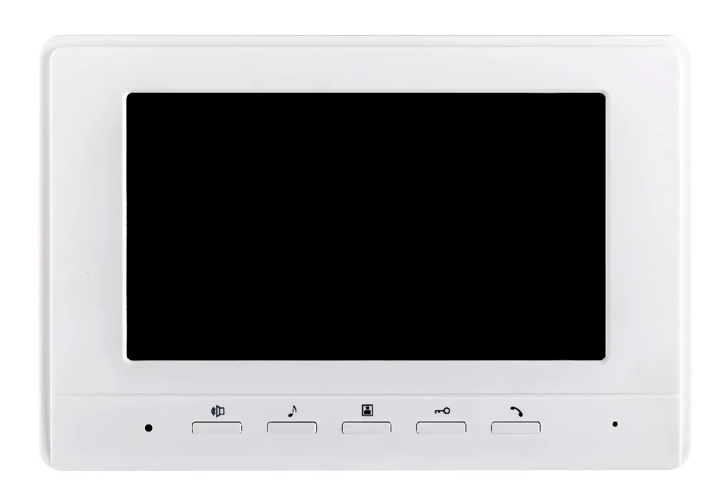 SmartYIBA 6 Unit Apartment Video Intercom System Video Door Phone Doorbell Kit 7 Inch Monitor with RFID Access Door Camera