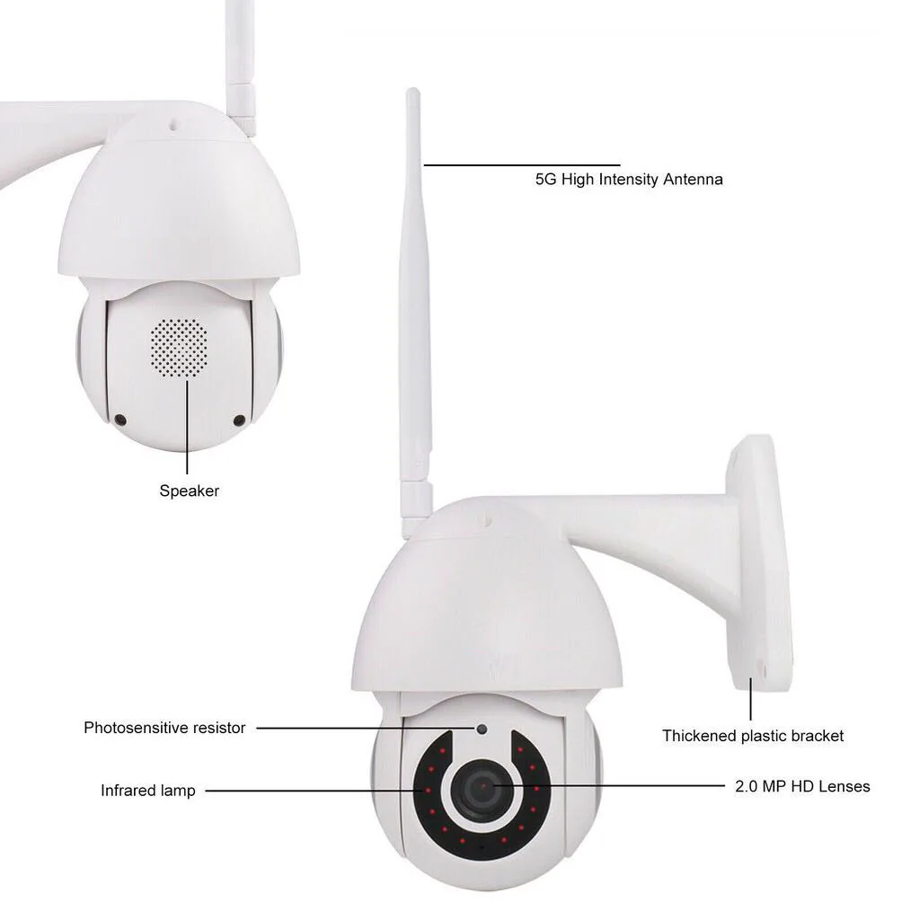 Беспроводная Wifi 1080P PTZ IP камера наружная скоростная купольная V380 приложение P2P двухсторонняя аудио камера безопасности Поворотная сеть CCTV камера