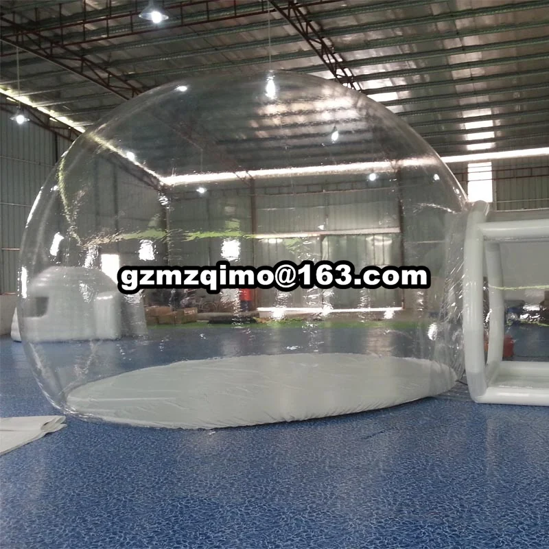 

Hot sale Clear Bubble Camping Tent inflatable transparent bubble snow globe tent for sale