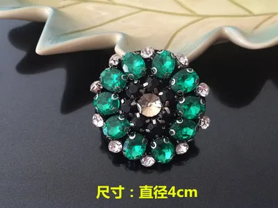 6Pcs as picture 6 шт./партия, качественная Тяжелая дрель для ногтей, круглый цветок, нашивки, сумка для одежды, носки, обувь, украшения своими руками, наклейки, аксессуары, A1522 - Цвет: 6Pcs as picture