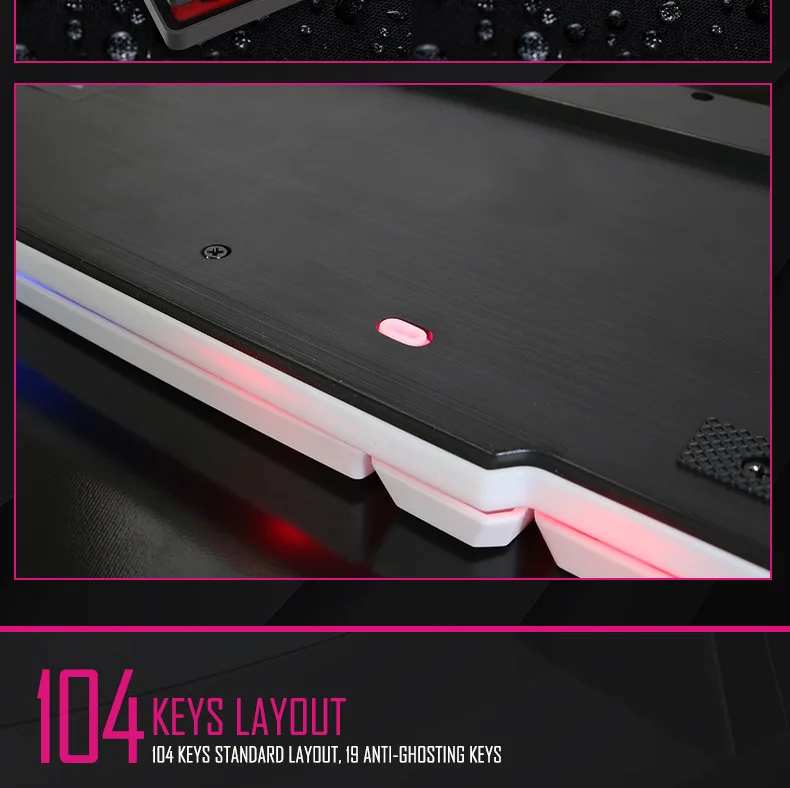 IMice игровая механическая клавиатура с подсветкой и подсветкой RGB Gamer для компьютера, ПК, ноутбука, светодиодный ключ, крышка s