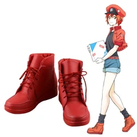 new cells at work erythrocite red blood cell cosplay boots anime shoes custom made