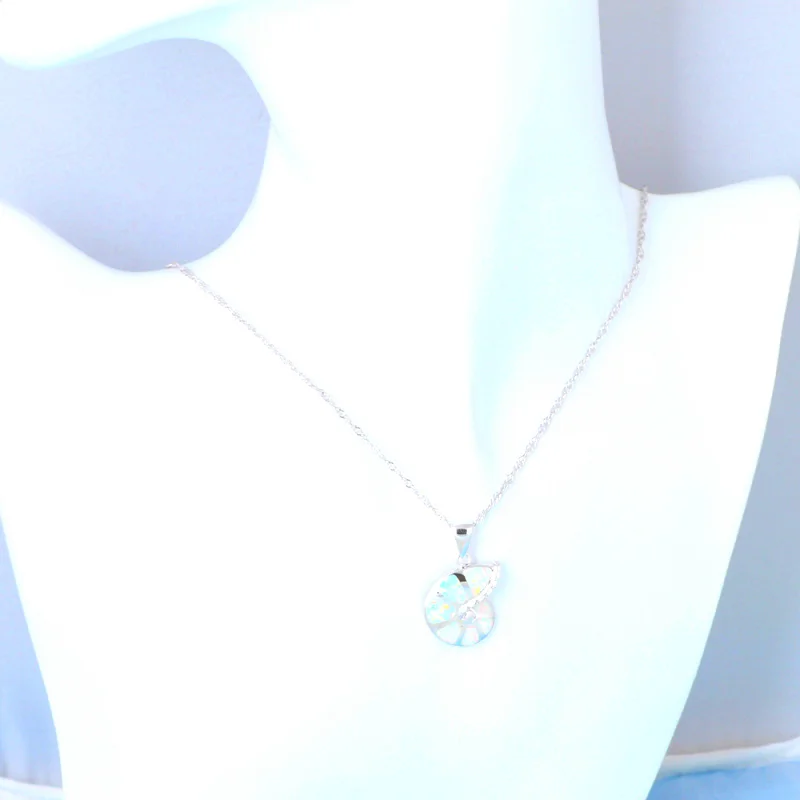 Рог дизайн Высокое качество Новый Белый огненный опал Подвески для женщин