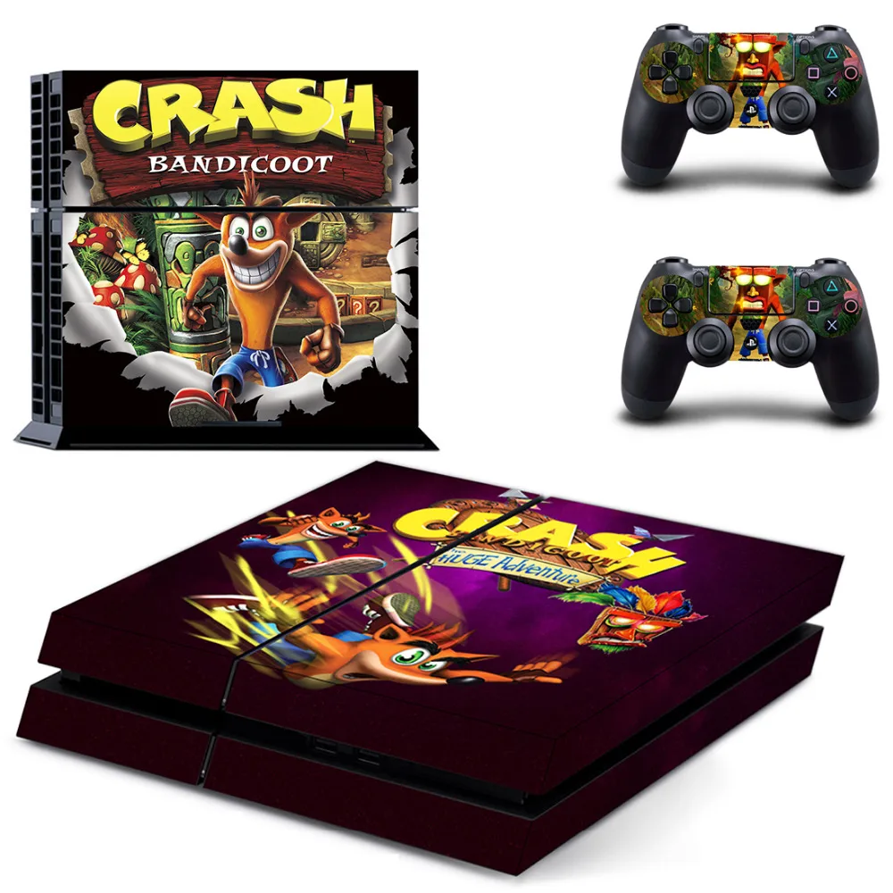 Аварии бандикут N Sane Trilogy PS4 переводная картинка наклейка для Sony PlayStation 4 консоли и 2