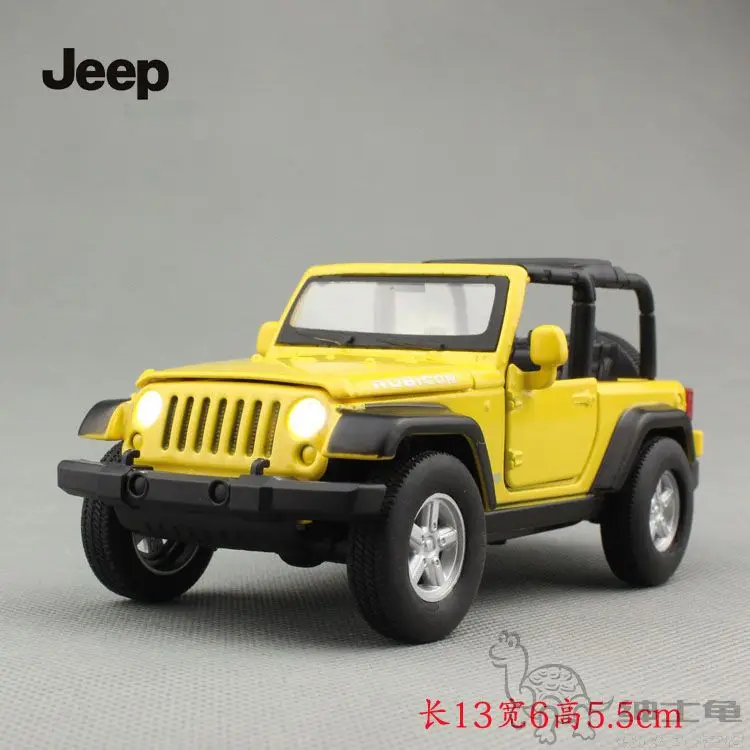 Высокая имитация Изысканная модель игрушки: MeiZhi Chrysler Jeep Wrangler Rubicon автомобиля из