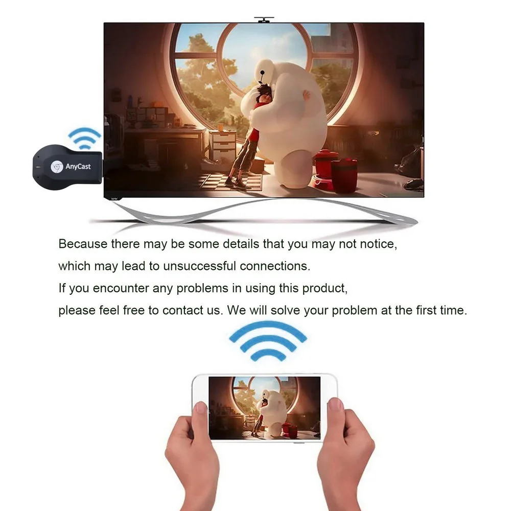 Беспроводной HDMI совместимый ТВ стик для AnyCast M2 Airplay Wi Fi дисплей ключ приемник Miracast