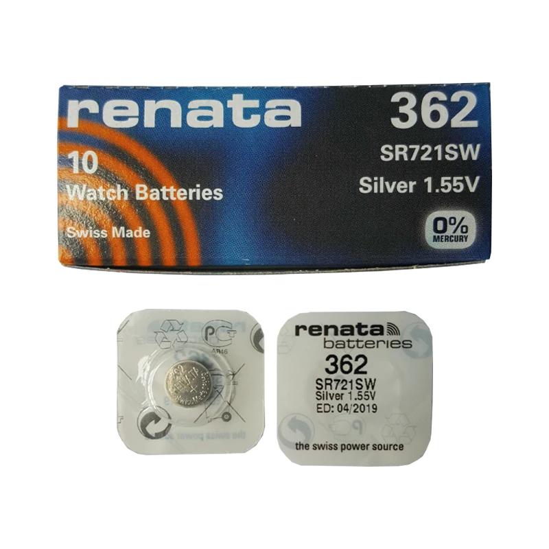 

5pcs Renata LONG LASTING 362 SR721SW V362 62 AG11 Watch Battery