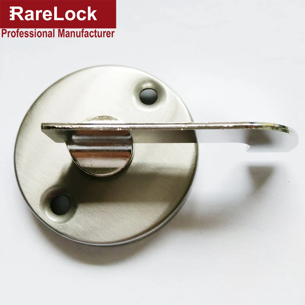 Плоский дверной замок для туалета из нержавеющей стали с этикеткой аксессуар