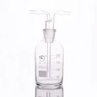 SHUNIU Drechsel Бутылка для промывки газа, емкость 250 мл, лабораторная стеклянная бутылка для промывки газа, кальян кальяна