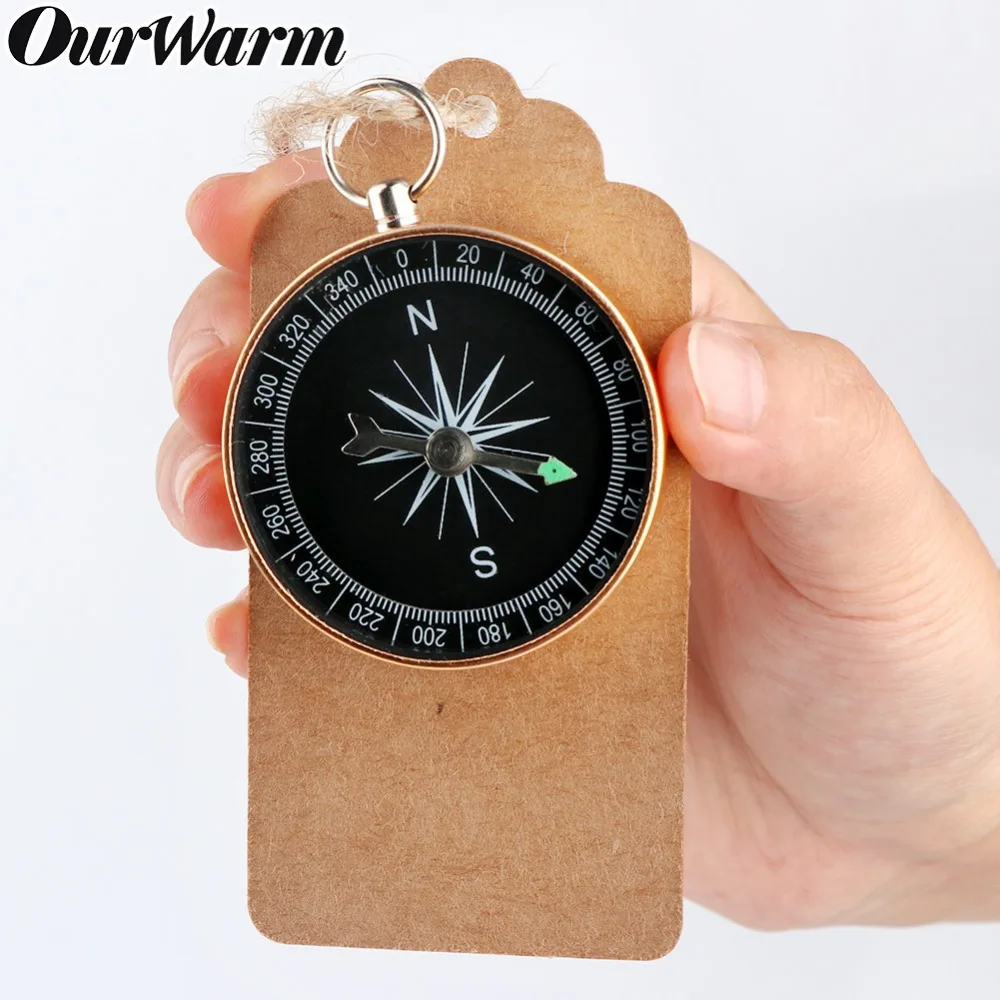 OurWarm 10 шт. Компас + бирки ярлыки женское вечерние шение для вечеринки свадебные