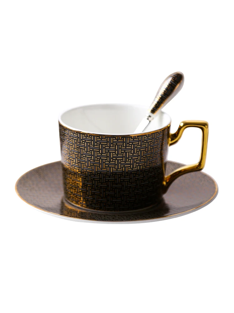 Классическая кофейная чашка EECAMAIL в клетку для пары британская керамическая