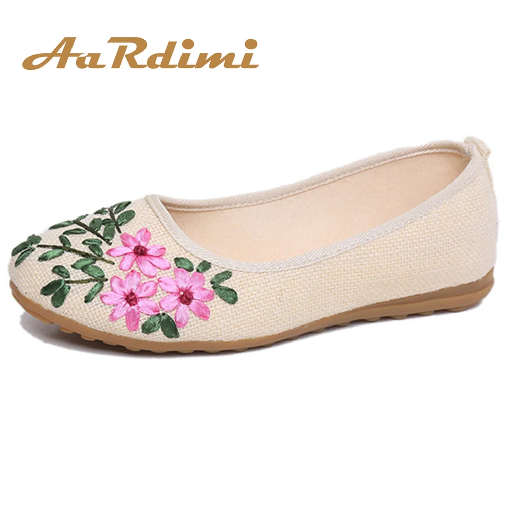 

AARDIMI/женские балетки на плоской подошве с вышивкой; Сезон лето-осень; Лоферы; Женские балетки на плоской подошве; Тонкие парусиновые туфли в ...