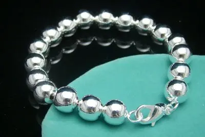 BR517 Простой Дизайн Твердые 10 мм бусины звенья цепи оптовая продажа ювелирных