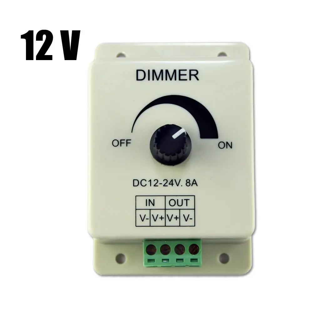 DC 12V 8A Light Dimmer Brightness Adjustable Control For Single Color LED Strip | Лампы и освещение