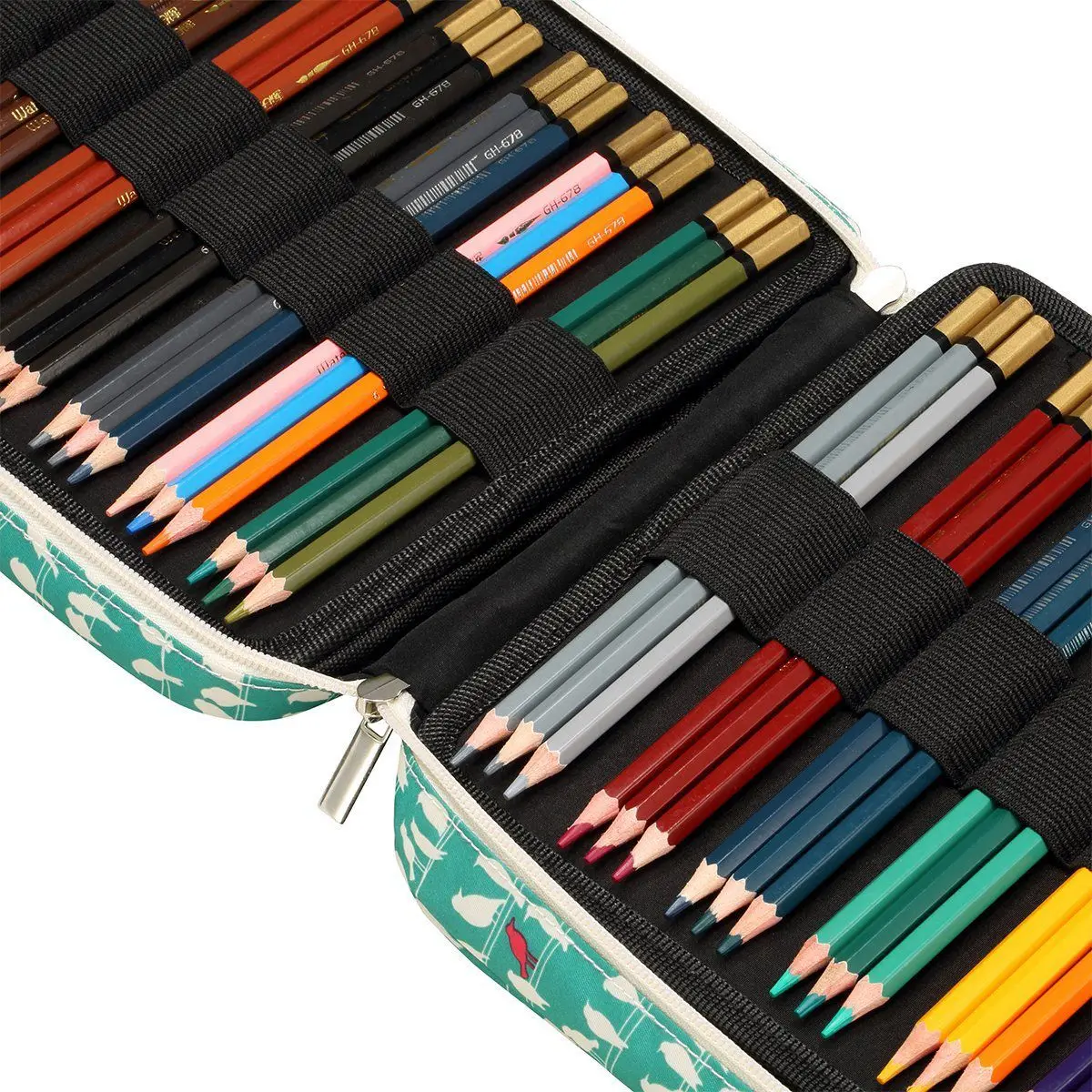150 Slots Colored Pencils Universal Pencil Bag Pen Case School Stationery PencilCase Drawing Painting Storage Pouch Box | Дом и сад