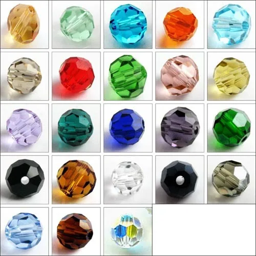 Разноцветные Хрустальные круглые бусины 5000 хрустальные аксессуары. Бесплатная