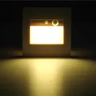 Инфракрасный светодиодный светильник для лестницы с датчиком движения, 5 цветов, индукционный настенный светильник для человеческого тела, встраиваемая ступенчатая лестница, настенный светильник