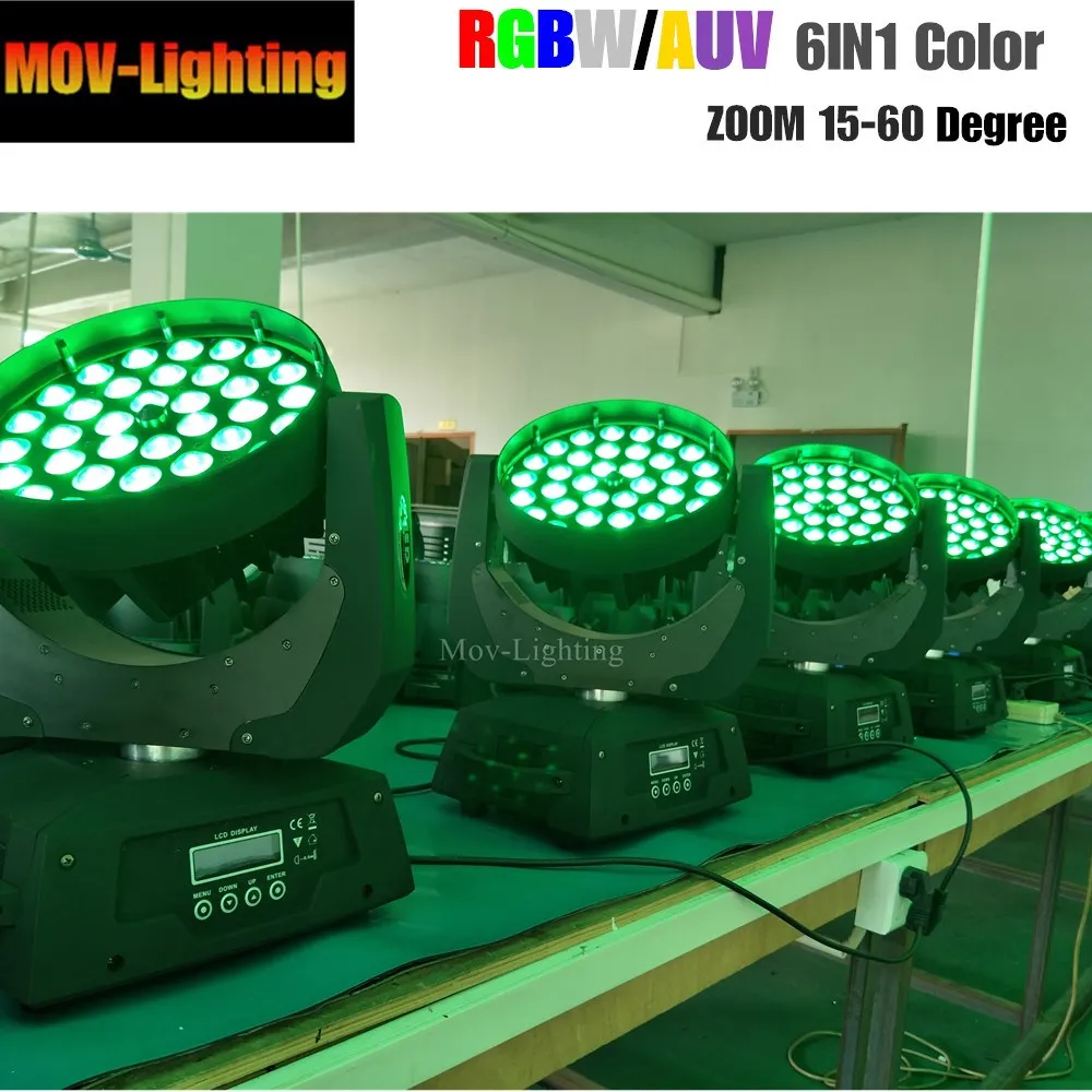 Профессиональный Lyre 36x18 Вт RGBWA UV 6-в-1 Zoom DMX сценическое освещение | Лампы и