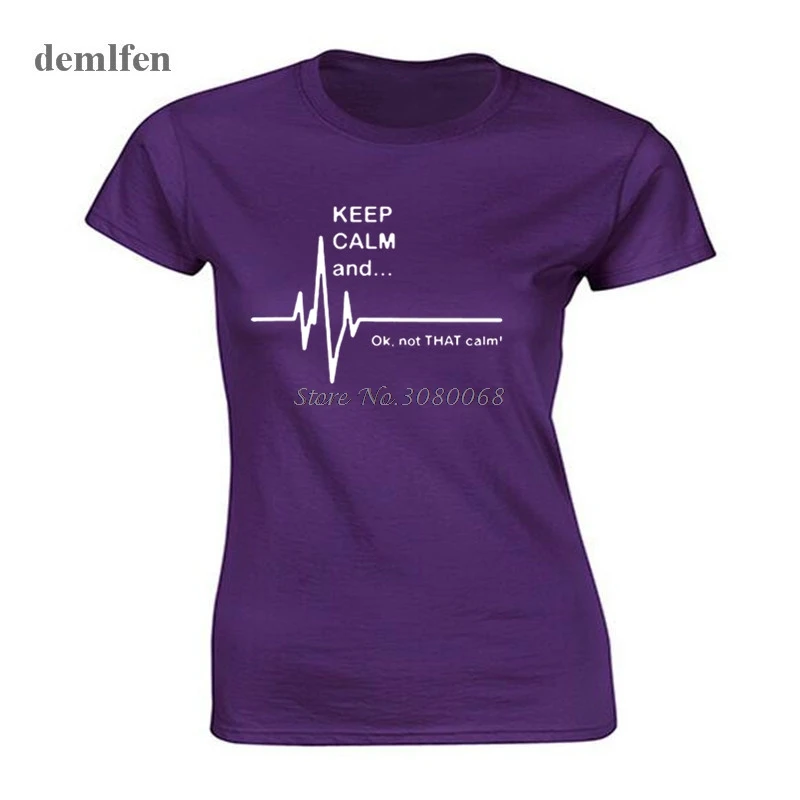 С надписью Keep Calm And... не то чтобы спокойно забавные ЭКГ Heart Rate медсестра фельдшер