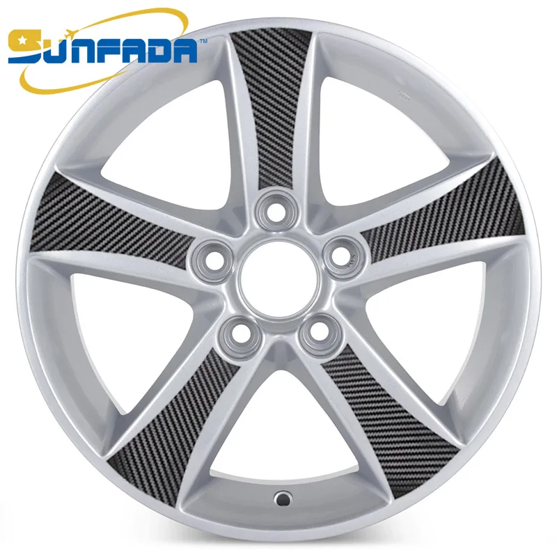 SUNFADA черный карбоновое волокно 16 &quotступица колеса автомобиля наклейки для HONDA CIVIC