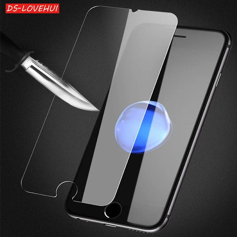 DS LOVEHUI 2.5D 9 H закаленное стекло для iPhone X 4 4s 5 5S SE 5C 6 S 7 8 Plus Защитная пленка экрана