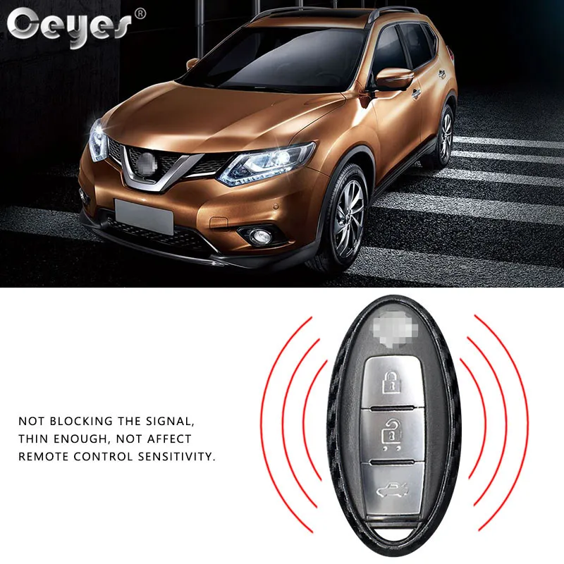 Ceyes автомобильный корпус из углеродного волокна Стильный чехол для Nissan Teana Sylphy Tiida