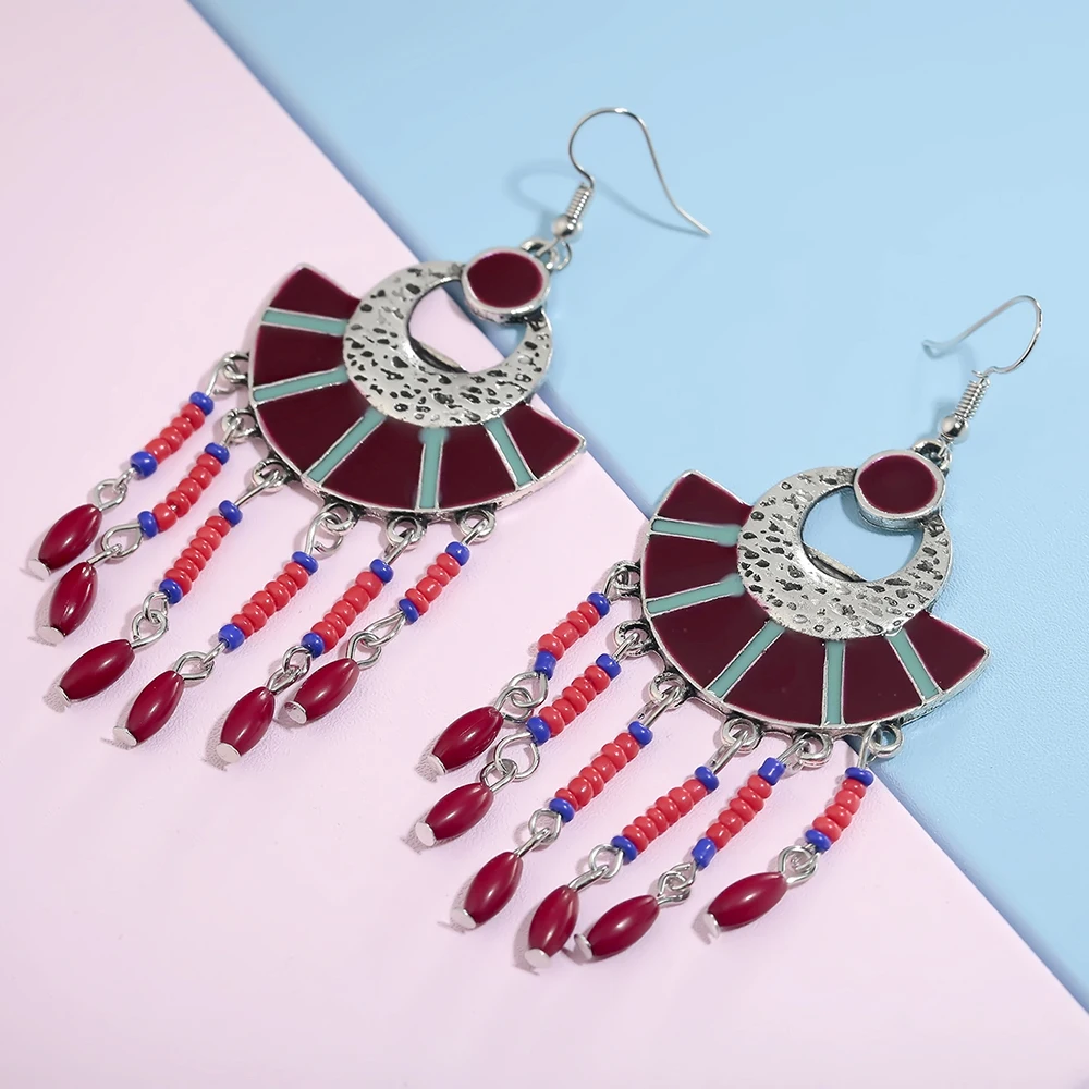 Meyfflin винтажные Женские Висячие серьги Букле д 'Орель 2019 Boho ювелирное изделие