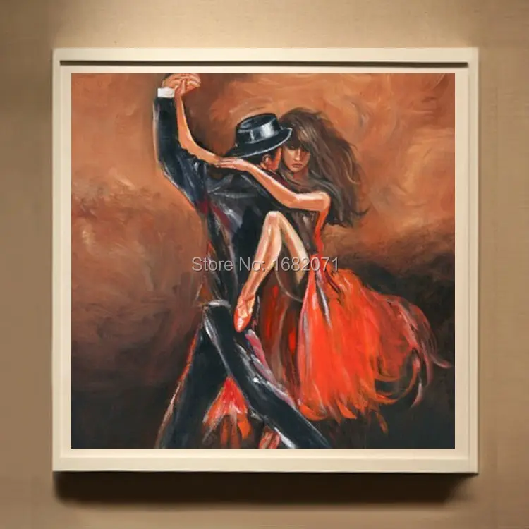 Художественная ручная живопись высокое качество абстрактное Танго танго