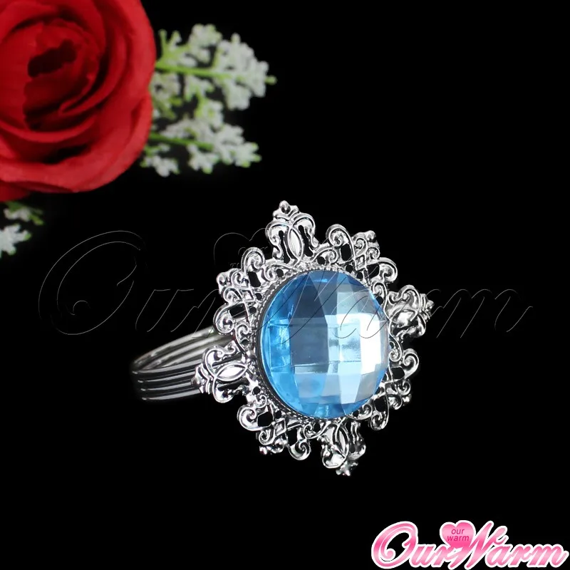 100 шт./лот White Diamond Кольца для салфеток Салфетка держатель для Свадебные украшения для вечеринок и торжеств Украшение стола Кухня столовая Бар