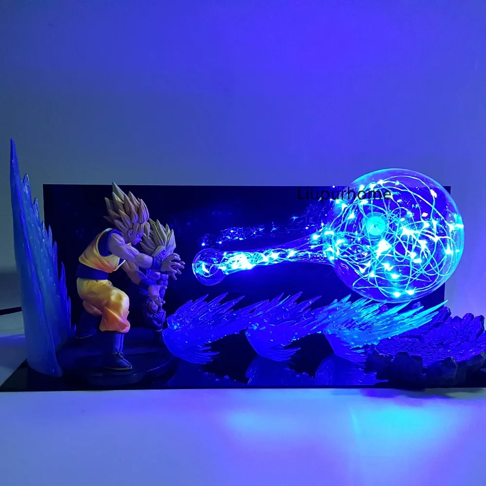 Dragon Ball Z Goku Gohan, светодиодные Ночники для Отца и Сына, светодиодная лампа Dragon Ball Super Son Gohan, светодиодная лампа, Dragon Ball