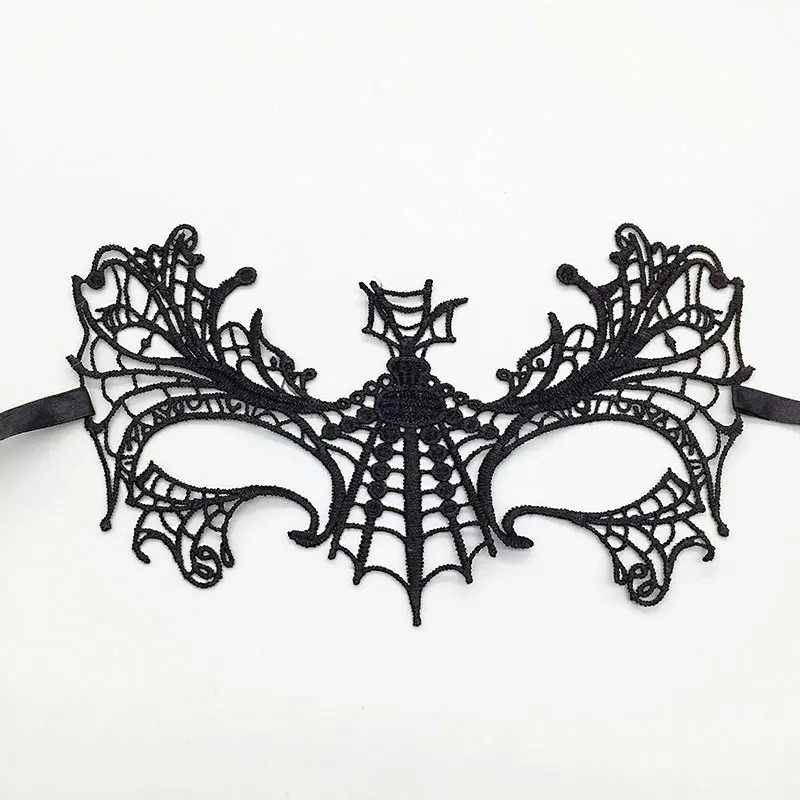 Black Unshaped 1 шт. маскарадные маски на Хэллоуин для женщин карнавал Марди Гра реквизит карнавал сексуальный кружевной маска венитьен маска - Цвет: Black Unshaped