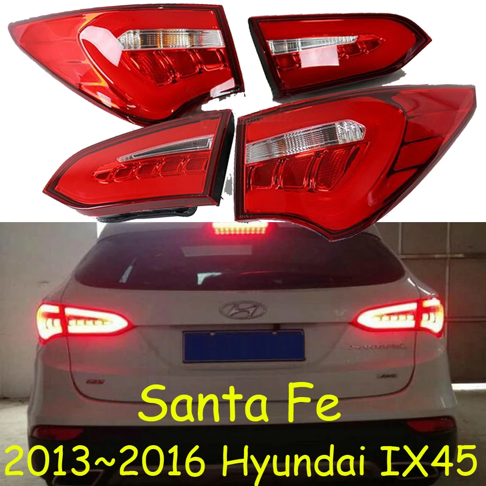 2 шт. бампер передняя фара для Hyundai IX45 фары 2013 2014 Santa Fe светодиодный DRL Bi Xenon