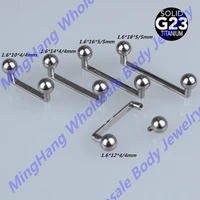 high polished g23 titanium 14g barbell dermal anchor skin diver micro body piercing jewelry