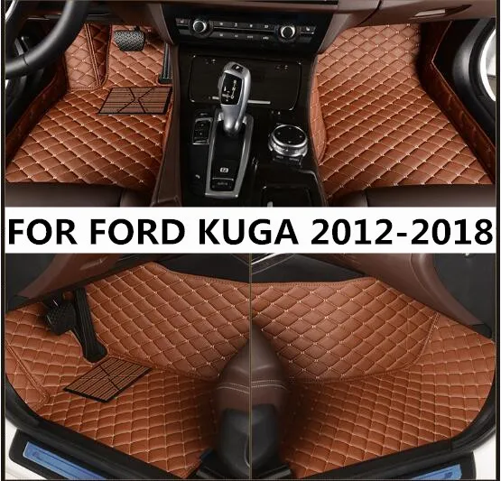 Автомобильные коврики под заказ 3D роскошные кожаные автомобильные для FORD KUGA 2012