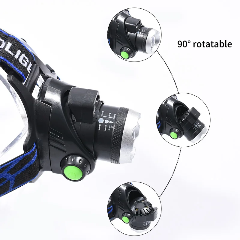 Коба индукции светодиодные Фары блики перезаряжаемые шахтера Ночная рыбалка на