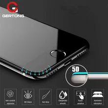 Protector de pantalla con borde curvo 5D, cristal templado para iPhone 6, 7, 8 Plus, 13, 11, 12 Pro Max, 11, X, XR, XS, Max