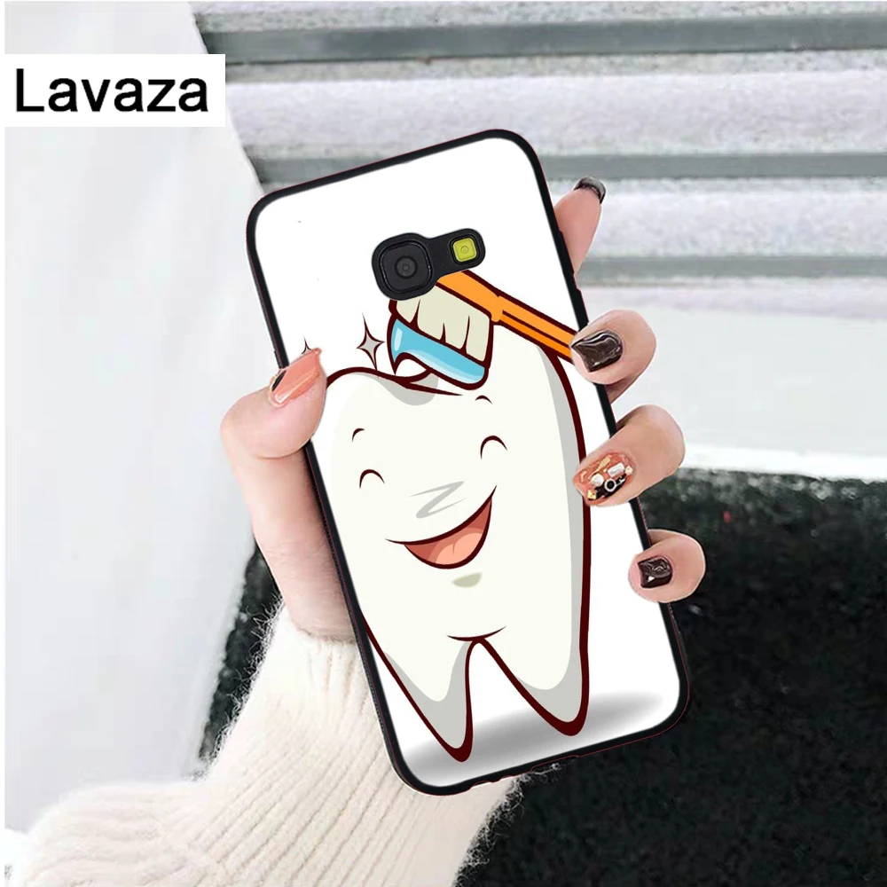 Стоматолог Зубной увенчанный зуб силиконовый чехол для Samsung A2 Core A3 A5 A6 плюс A7 A8 A9 A10