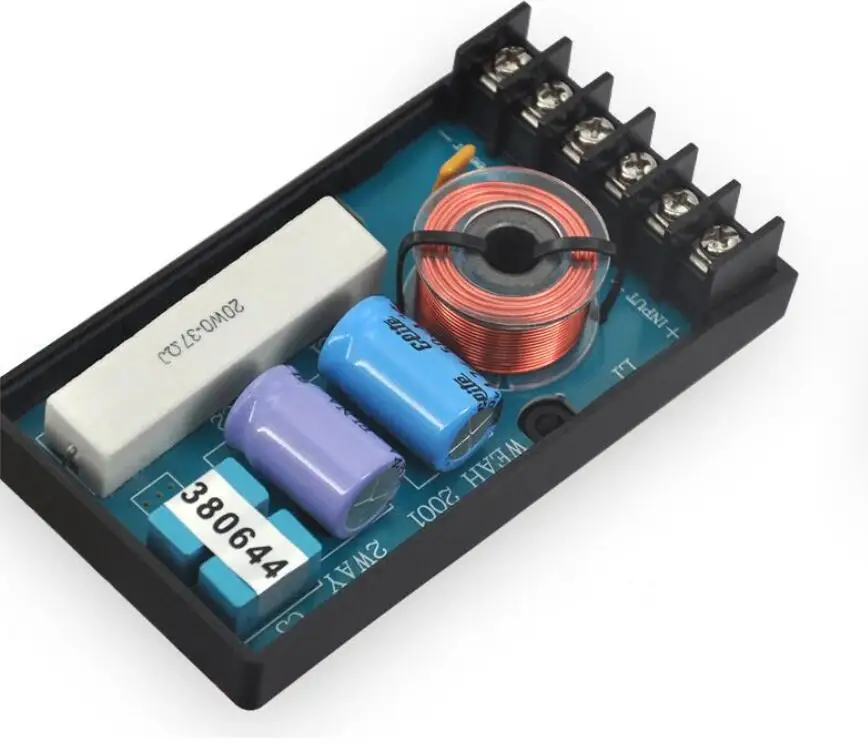2pcs 120W Car Speaker Frequency Divider 2 Way Audio Speakers Two Crossover Filter | Электроника