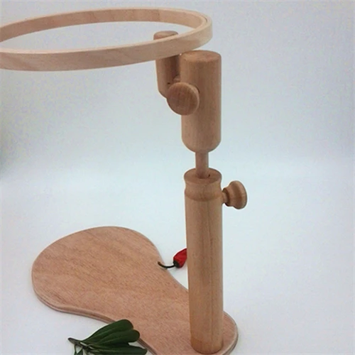 BWRMHME Dia21cm деревянная твердая стойка для вышивки крестиком стоящая рамка