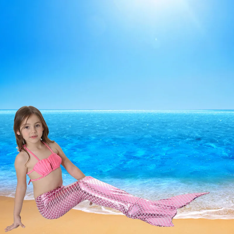 Купальник бикини женский полноразмерный с хвостом русалки|cosplay swimsuit|mermaid tailmermaid