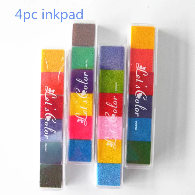 1 шт. цветной штамп inkpad Finger Painting Набор для рисования градиентные чернильные