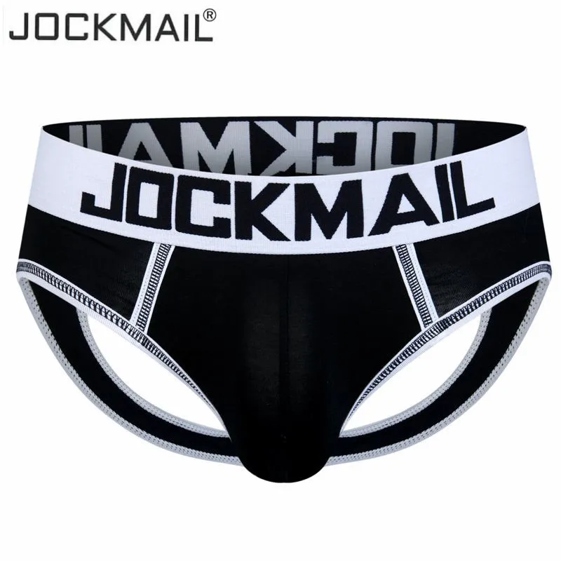 Трусы брифы JOCKMAIL мужские пикантное нижнее белье без дна с мешочком для пениса из