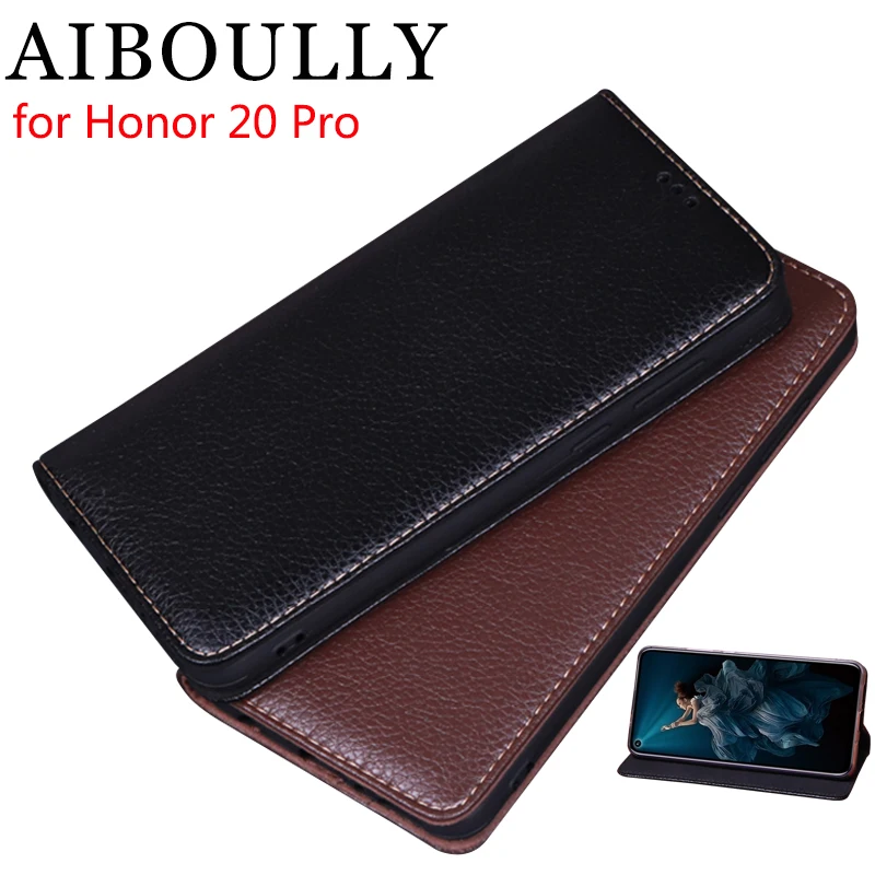 

AIBOULLY For Huawei Honor 20 Lite Case For Honor 20i Cover Soft Silicone Back Cover Leather Flip Case For Honor 20 20 Pro
