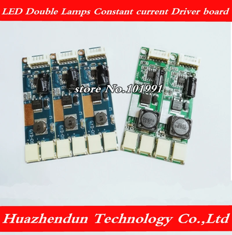 Free shipping 50pcs LED Double Lamps Constant Current Board Driver Board  Backlight Inverter 10-30v input 9-10V output
